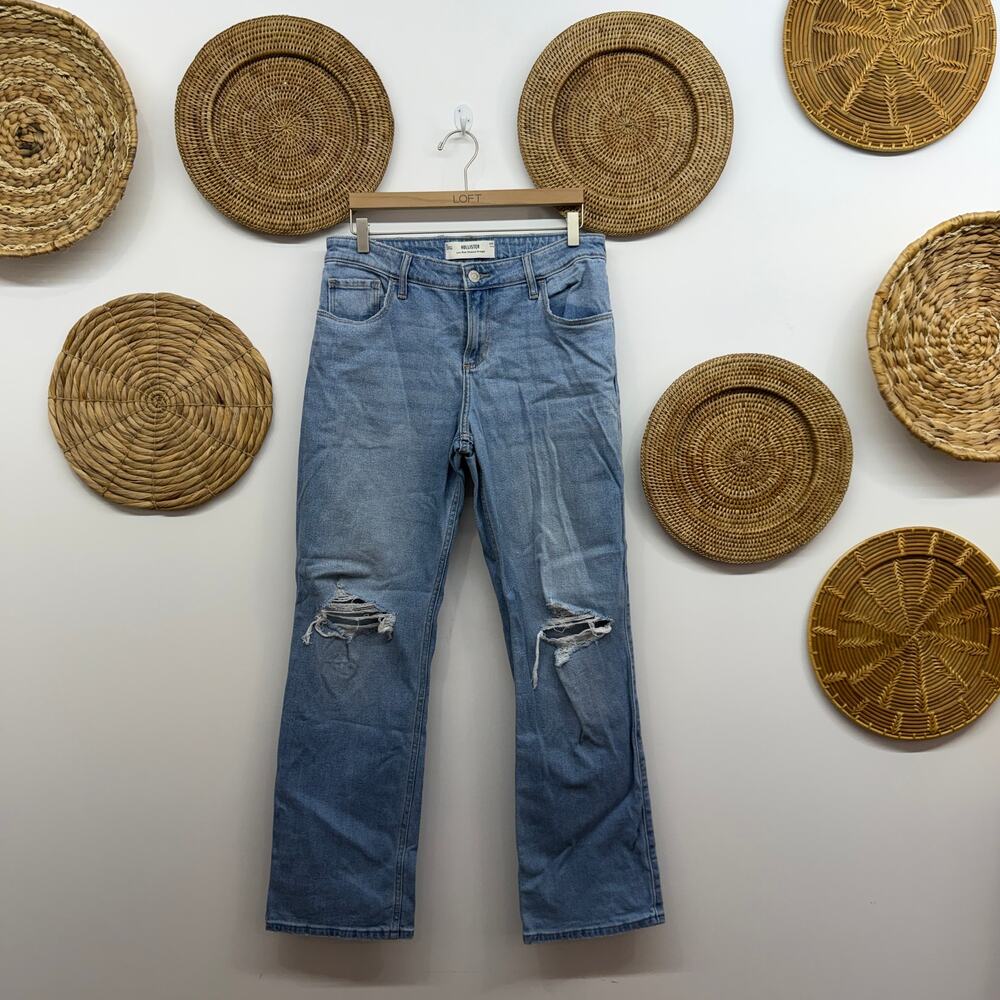 Hollister Low Rise Relaxed Straight Leg Jeans 8 / 29 LONG